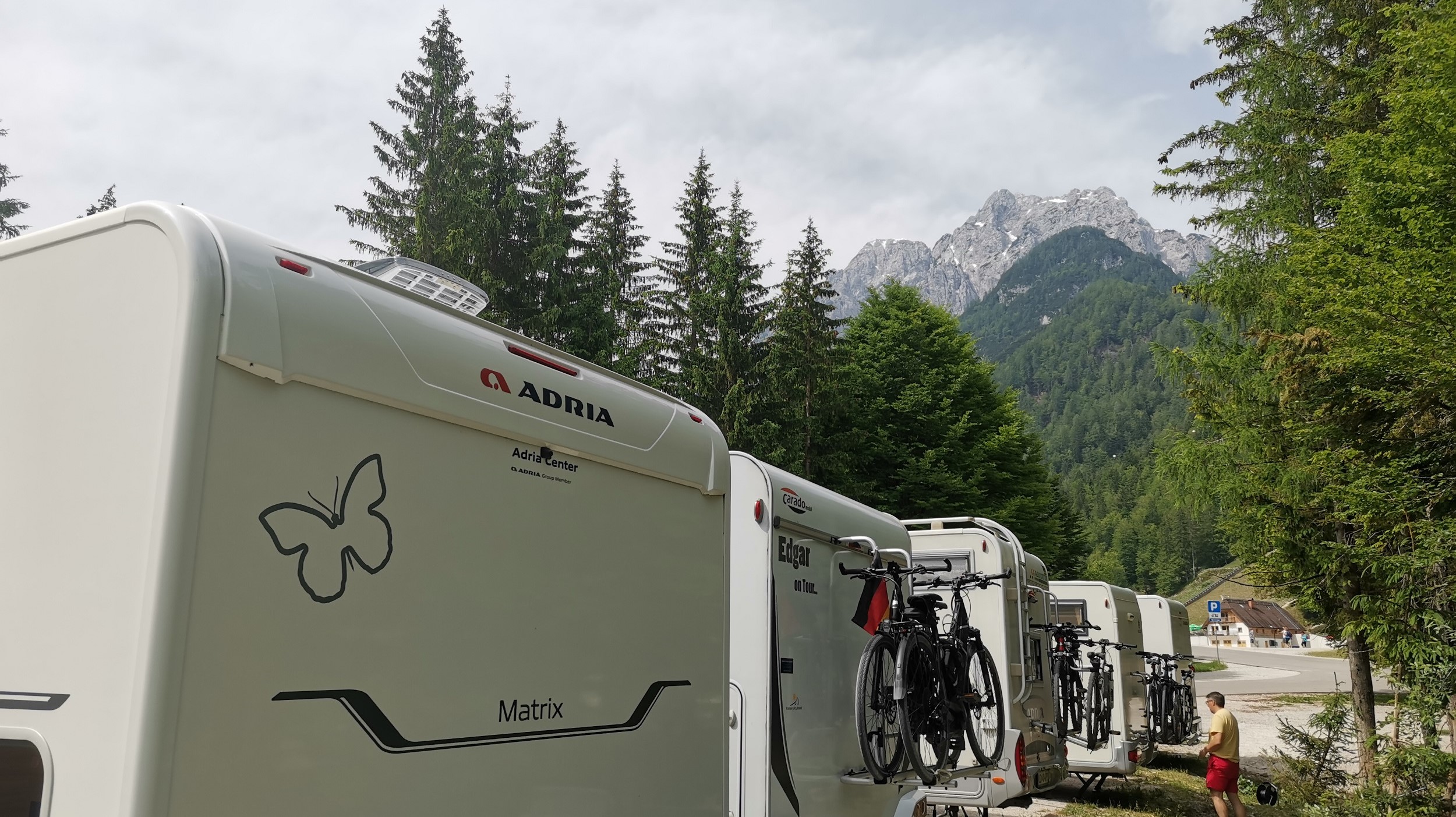The motorhome is ideal for attending sport events